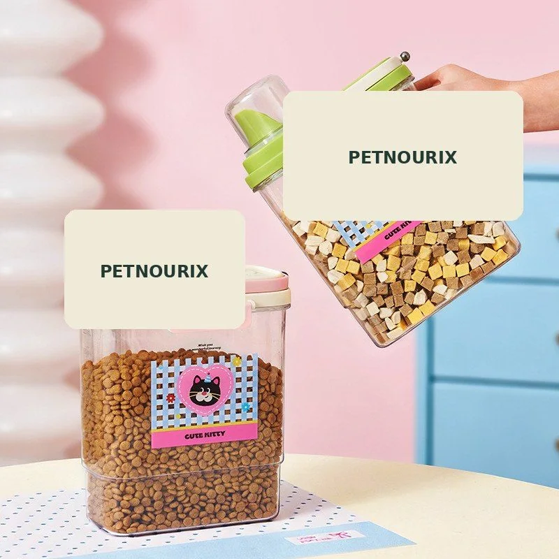 Custom pet food storage container for private label sourcing